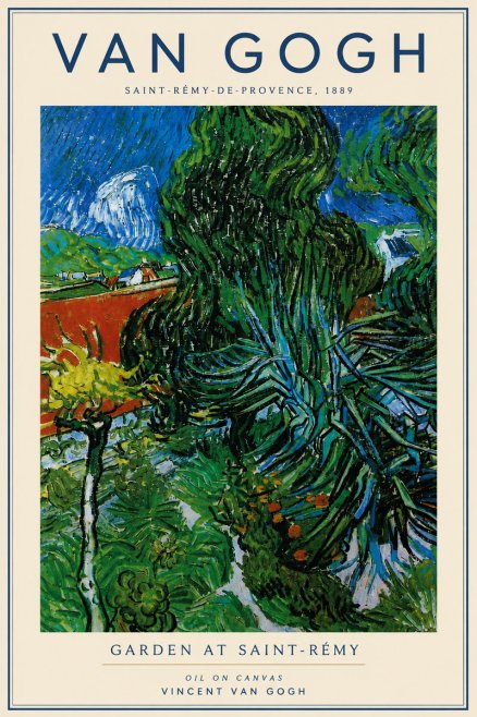 Van Gogh Garden at Saint-rémy No4 - Juliste
