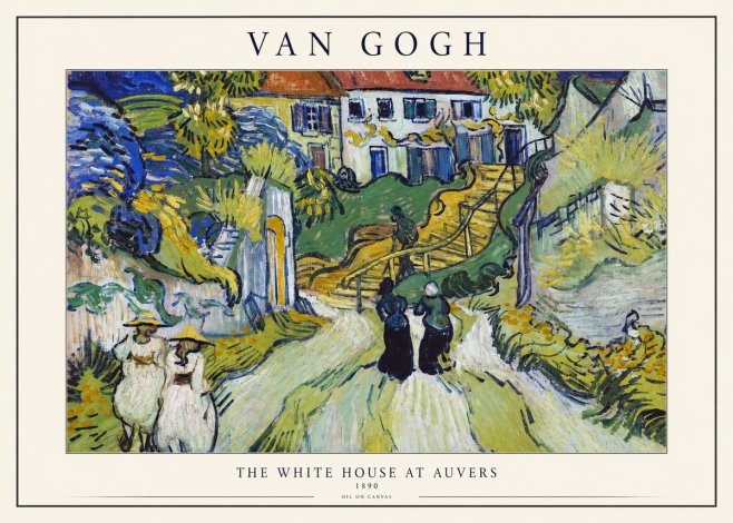 Van Gogh The White House at Auvers No1 - Juliste