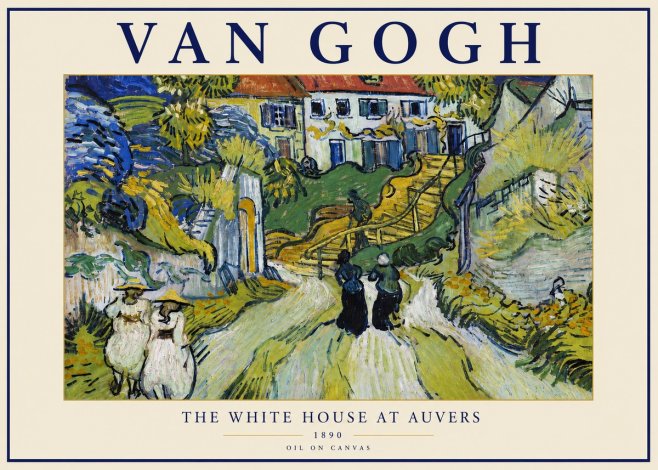 Van Gogh The White House at Auvers No3 - Juliste