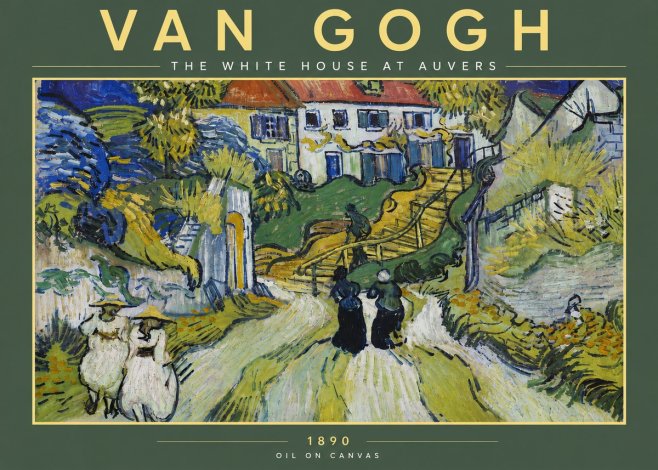 Van Gogh The White House at Auvers No4 - Juliste