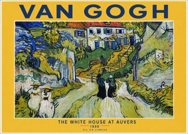 Van Gogh The White House at Auvers No5 - Juliste