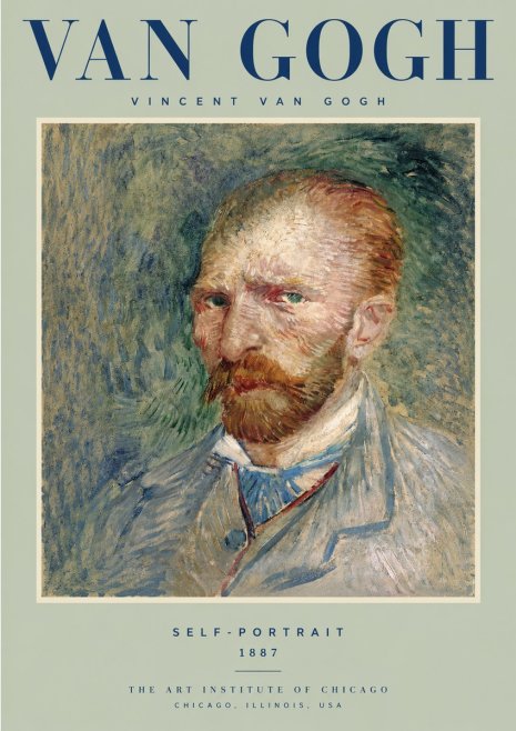 Van Gogh Self-portrait V No2 - Juliste