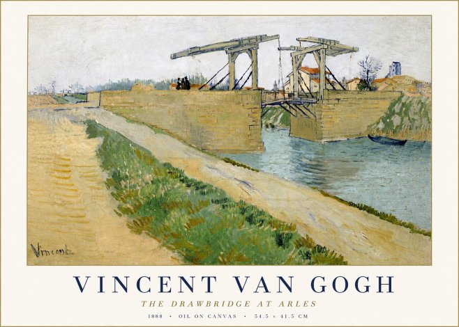 Van Gogh The Drawbridge at Arles II No3 - Juliste