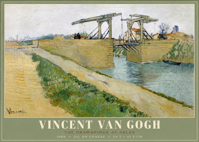 Van Gogh The Drawbridge at Arles II No4 - Juliste