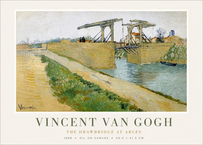 Van Gogh The Drawbridge at Arles II No5 - Juliste
