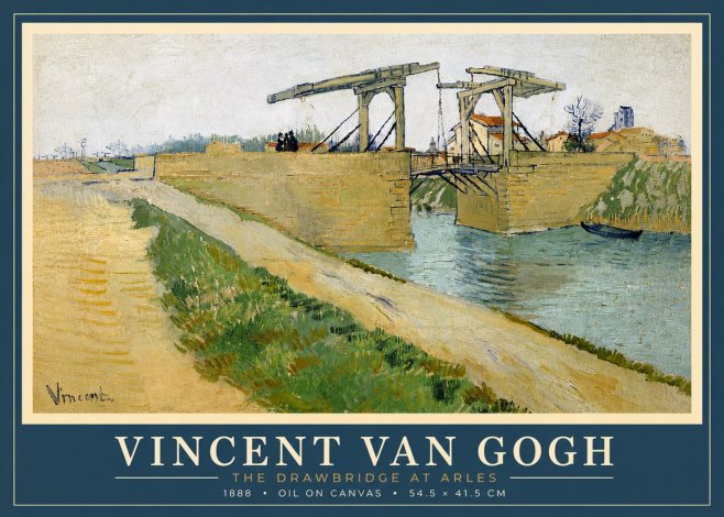 Van Gogh The Drawbridge at Arles II No6 - Juliste