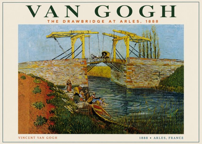 Van Gogh The Drawbridge at Arles III No4 - Juliste