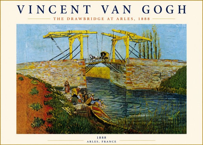 Van Gogh The Drawbridge at Arles III No5 - Juliste
