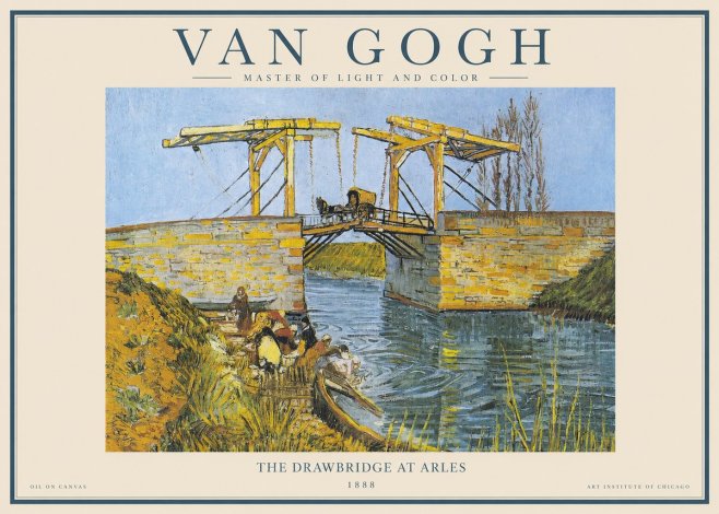 Van Gogh The Drawbridge at Arles IV No1 - Juliste