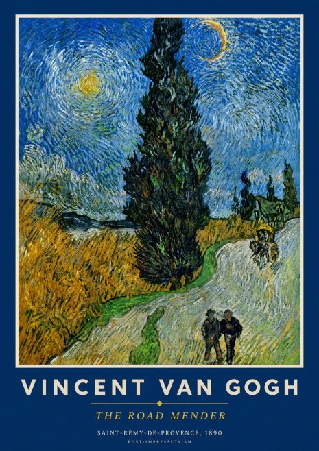 Van Gogh The Road Mender II No3 - Juliste