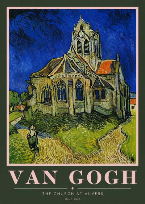 Van Gogh The Church at Auvers II No5 - Juliste
