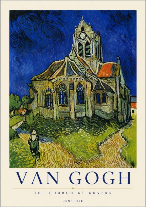 Van Gogh The Church at Auvers II No6 - Juliste