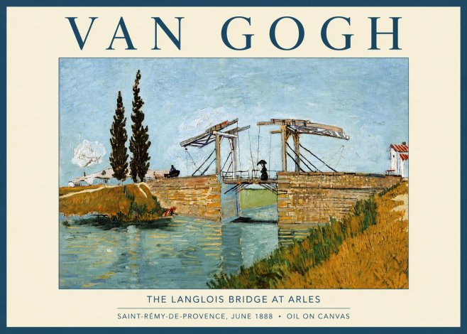 Van Gogh The Langlois Bridge at Arles No2 - Juliste