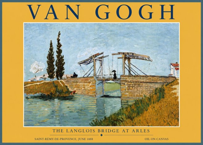 Van Gogh The Langlois Bridge at Arles No4 - Juliste