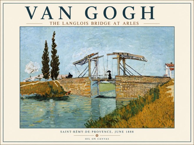Van Gogh The Langlois Bridge at Arles No5 - Juliste