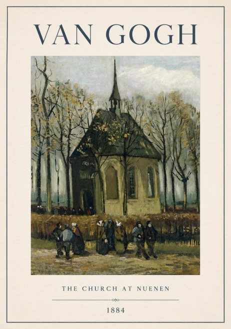 Van Gogh The Church at Nuenen No1 - Juliste