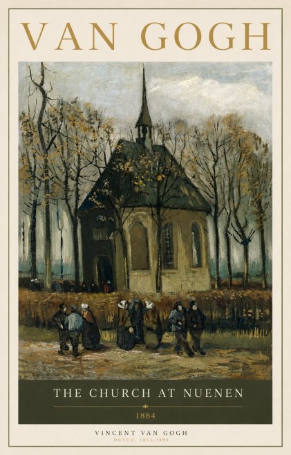 Van Gogh The Church at Nuenen No2 - Juliste