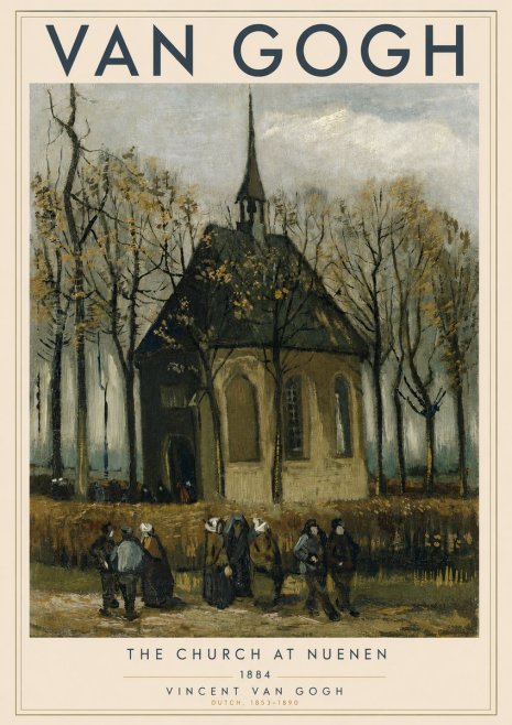 Van Gogh The Church at Nuenen No3 - Juliste