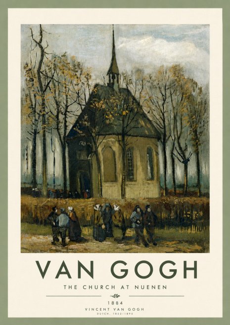 Van Gogh The Church at Nuenen No4 - Juliste