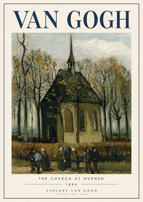 Van Gogh The Church at Nuenen No5 - Juliste