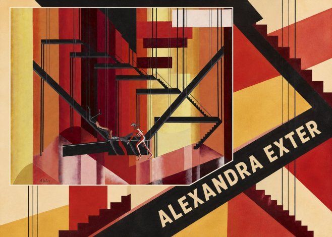 Alexandra Exter Constructivist Stage Design No5 - Juliste
