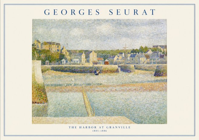 Seurat The Harbor at Granville No1 - Juliste