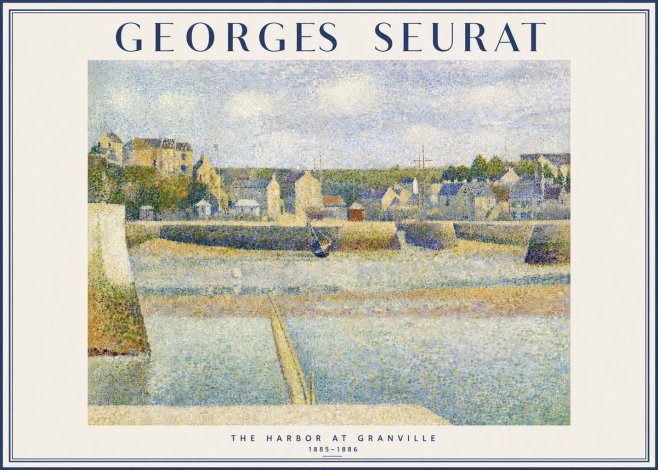 Seurat The Harbor at Granville No3 - Juliste