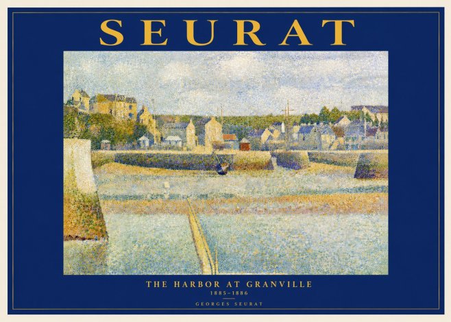 Seurat The Harbor at Granville No4 - Juliste