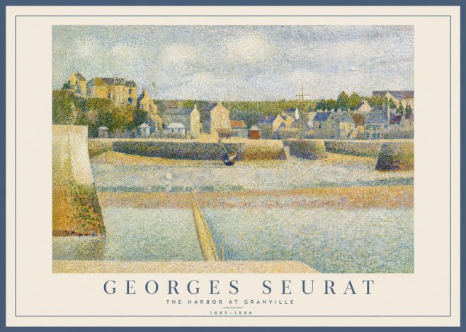 Seurat The Harbor at Granville No5 - Juliste
