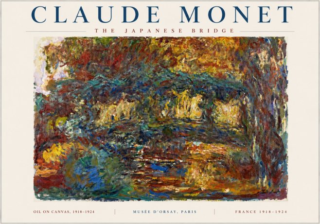 Monet The Japanese Bridge I No4 - Juliste