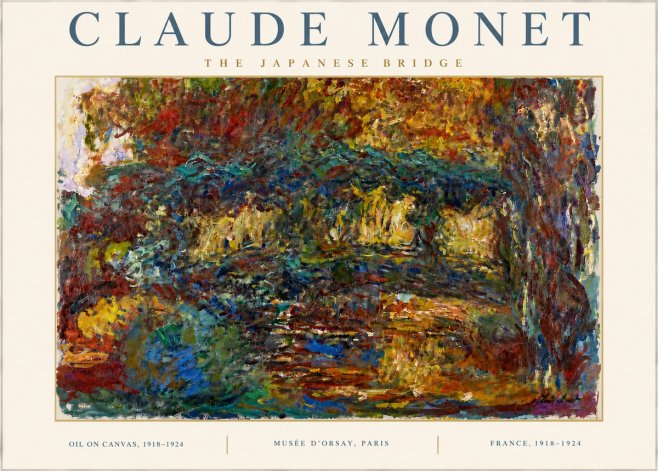 Monet The Japanese Bridge I No6 - Juliste
