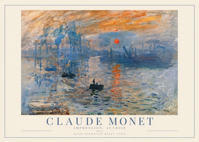 Monet Impression, Sunrise I No3 - Juliste