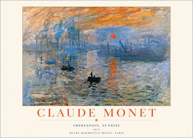 Monet Impression, Sunrise I No4 - Juliste