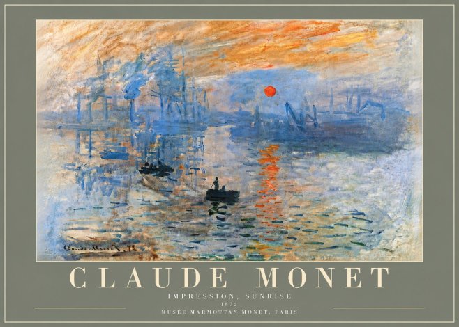 Monet Impression, Sunrise I No5 - Juliste