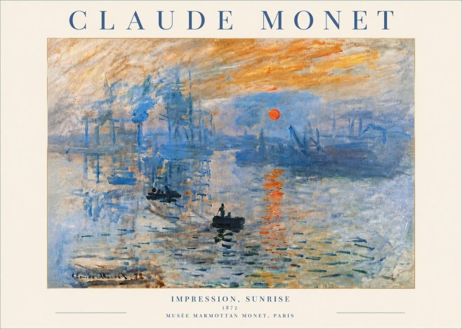 Monet Impression, Sunrise I No6 - Juliste