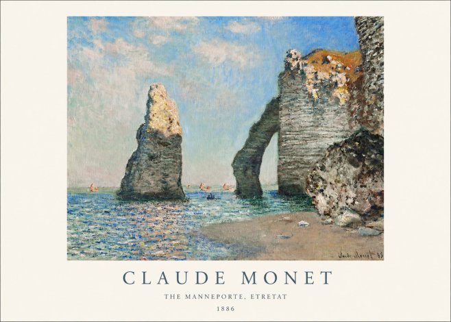 Monet The Manneporte, Etretat No1 - Juliste