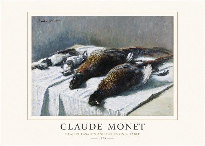 Monet Dead Pheasants and Ducks on a Table No1 - Juliste