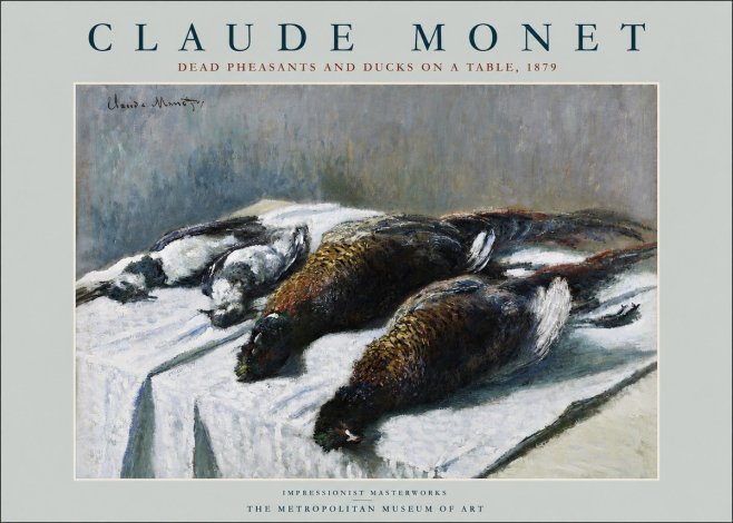 Monet Dead Pheasants and Ducks on a Table No2 - Juliste