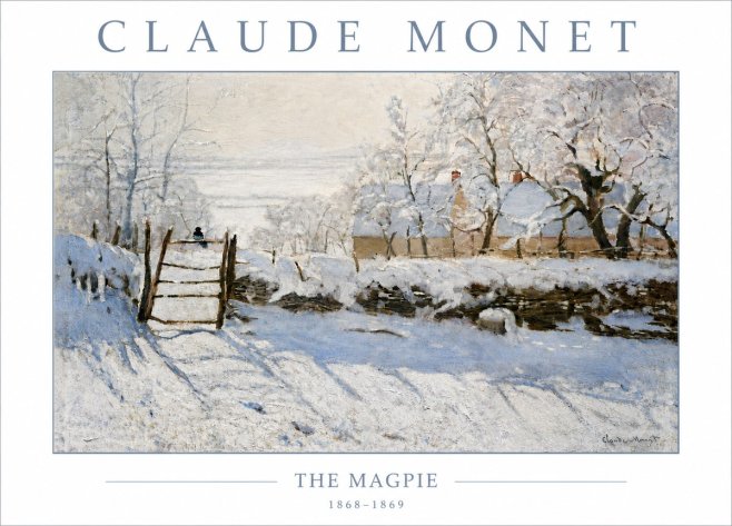 Monet The Magpie No6 - Juliste