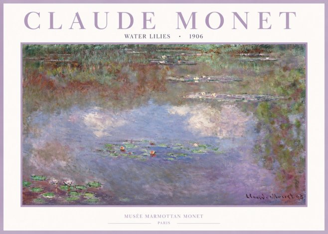 Monet Water Lilies VI No2 - Juliste