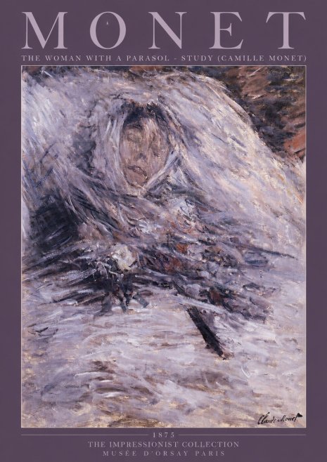 Monet The Woman with a Parasol - Study (Camille Monet) No2 - Juliste