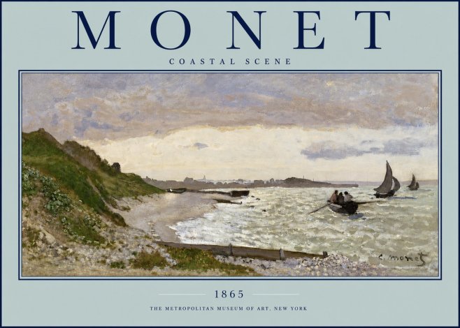 Monet Coastal Scene No2 - Juliste