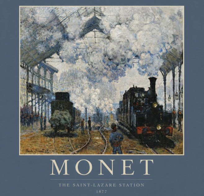 Monet The Saint-lazare Station No2 - Juliste