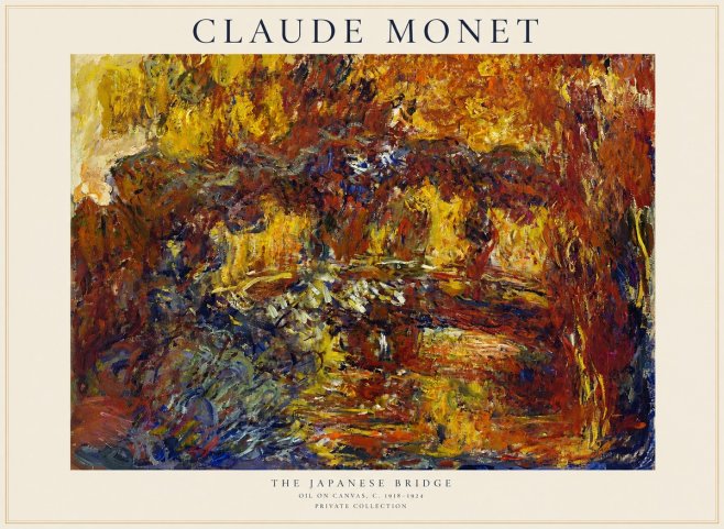 Monet The Japanese Bridge II No1 - Juliste