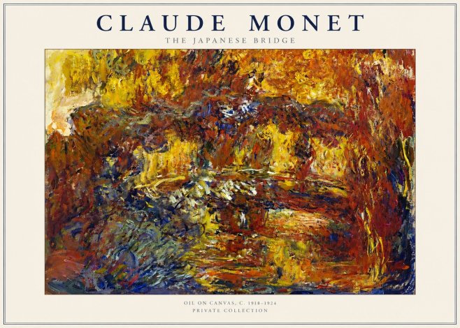 Monet The Japanese Bridge II No2 - Juliste