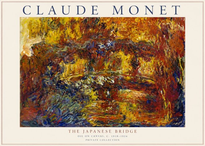 Monet The Japanese Bridge II No3 - Juliste