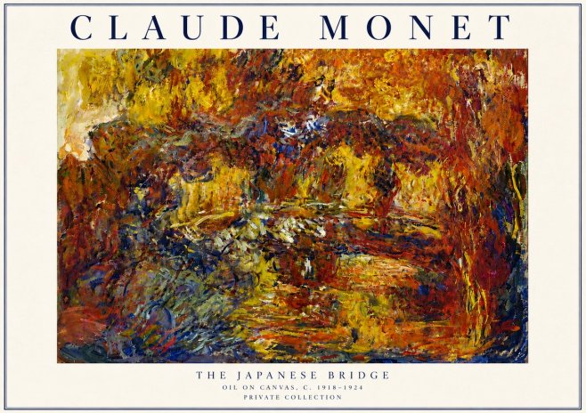 Monet The Japanese Bridge II No4 - Juliste