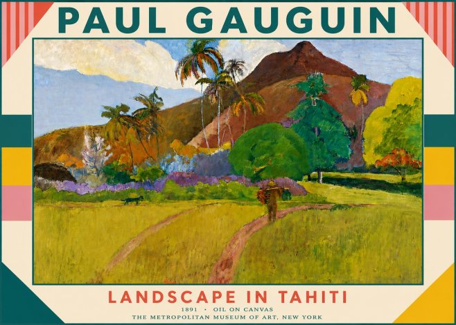 Paul Gauguin Landscape in Tahiti II No5 - Juliste