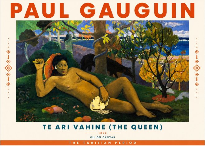 Paul Gauguin Te Ari Vahine (the Queen) No6 - Juliste