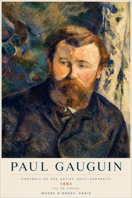 Paul Gauguin Portrait of the Artist (Self-portrait) No4 - Juliste